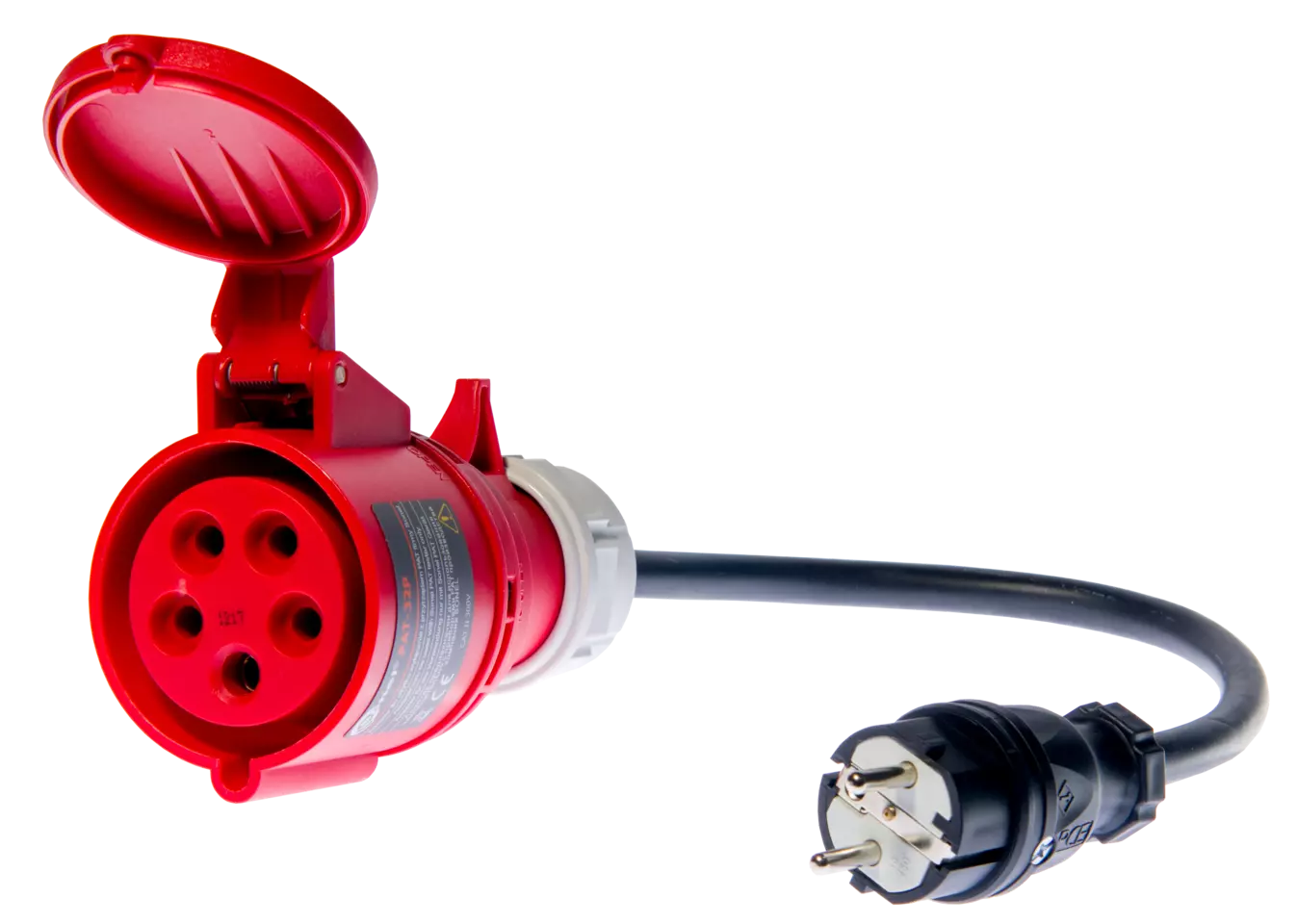 Three-phase socket adapter 32 A for PAT (5P)-thumbnail
