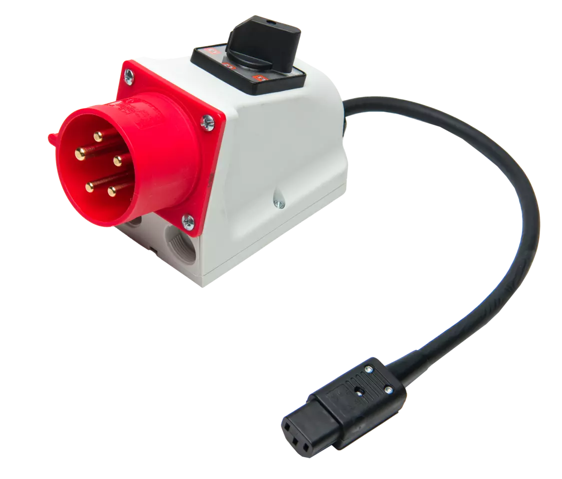 Three-phase socket adapter 32 A for PAT (5P, switchable)-1-thumbnail