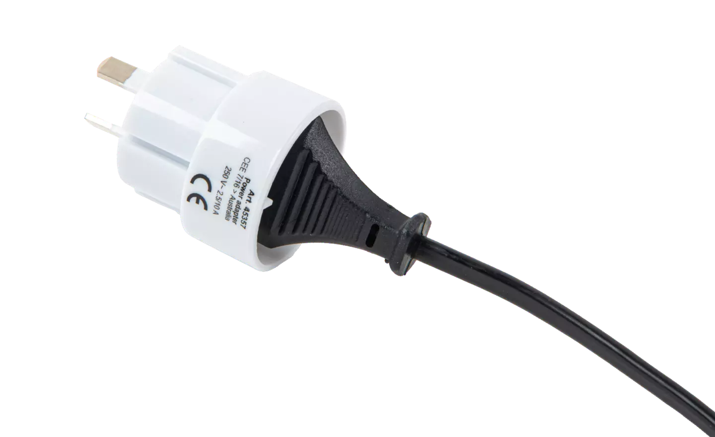 Travel adapter (AU version, 2-pin), EU (CEE 7/16) --> Type I (AS 3112)-thumbnail