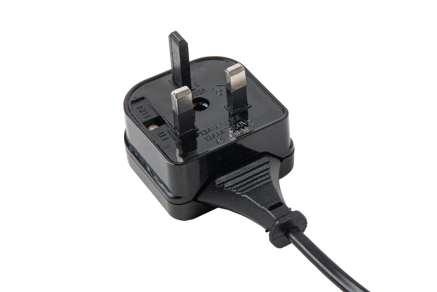 Travel adapter (UK version, 2-pin), EU (CEE 7/16) --> Type G (BS 1363)-thumbnail