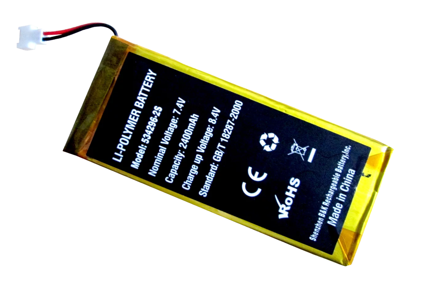 Li-Poly battery 7.4 V 2.4 Ah  AKU-25