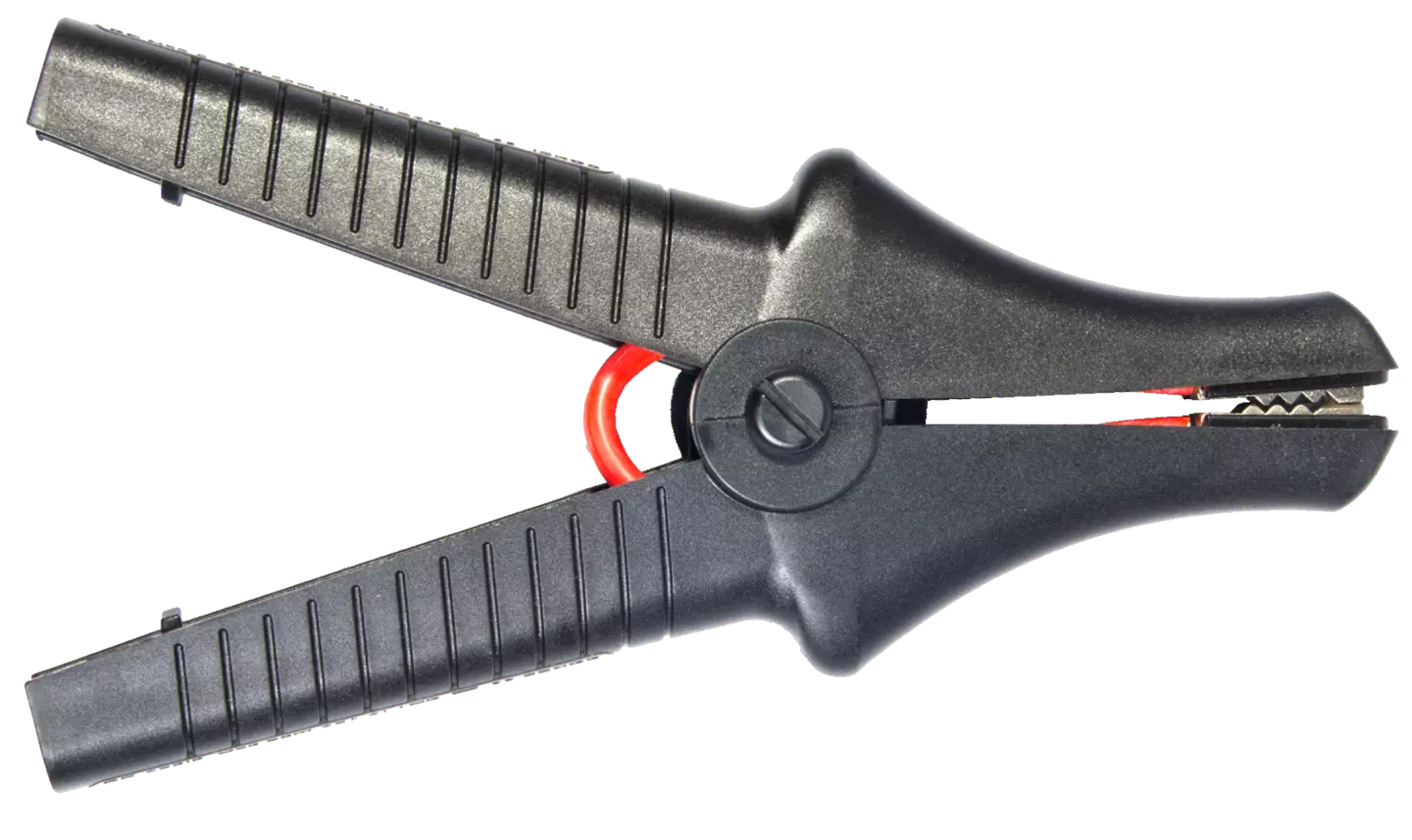 Crocodile clip, black, 11 kV, 32 A K-09-thumbnail