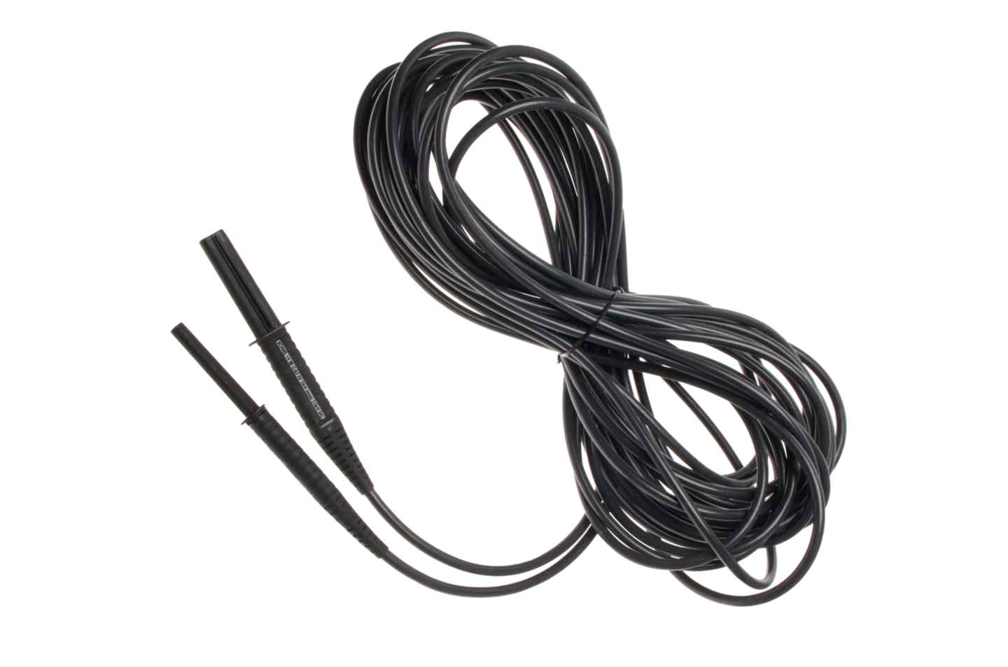 Test lead with banana plugs 20 m; 11 kV; black; shielded