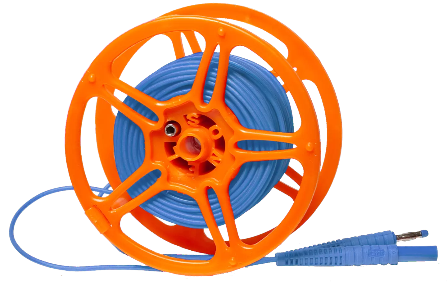 Test lead 25 m for earth resistance measurements (on a reel, banana plugs) blue-thumbnail