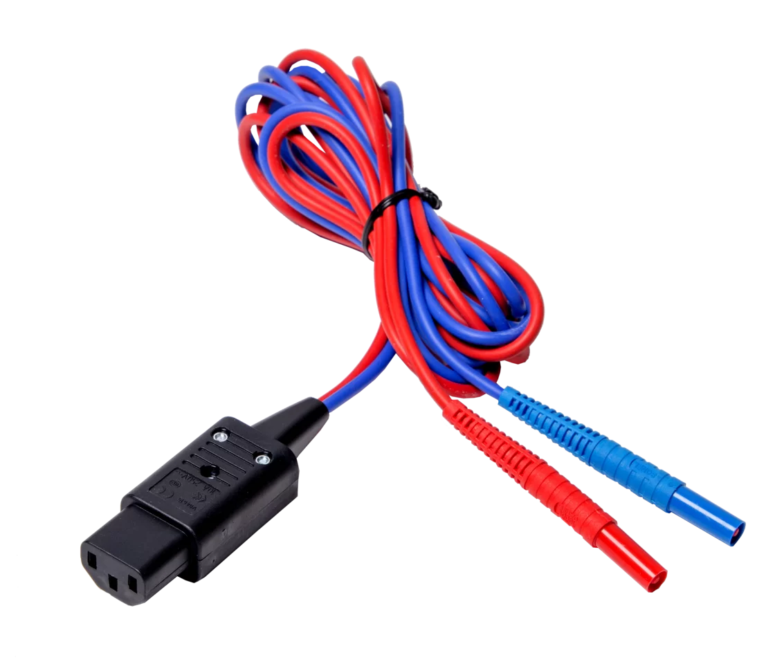 2-core test lead 2.1 m (IEC C13 / banana plugs)-thumbnail