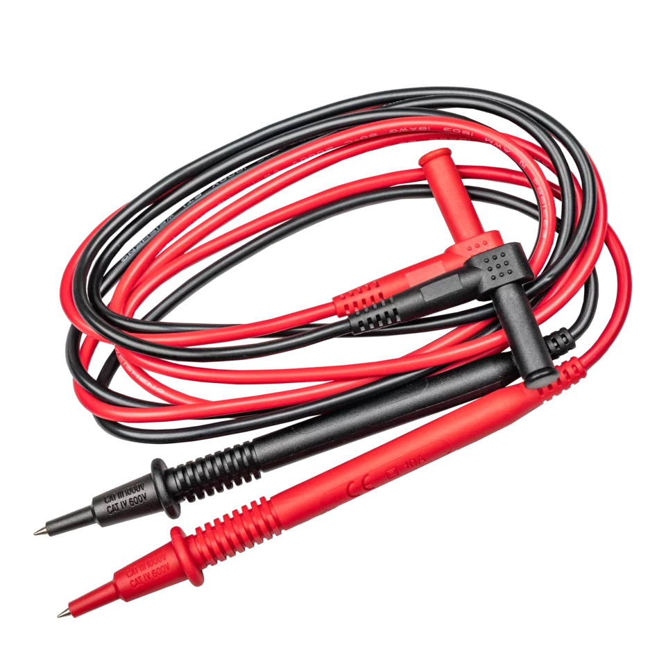Test leads for clamp- and multimeters (set)