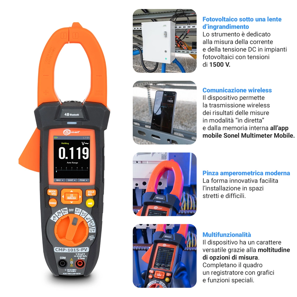 Digital clamp meter for photovoltaic installations CMP-1015-PV Pro-14-thumbnail