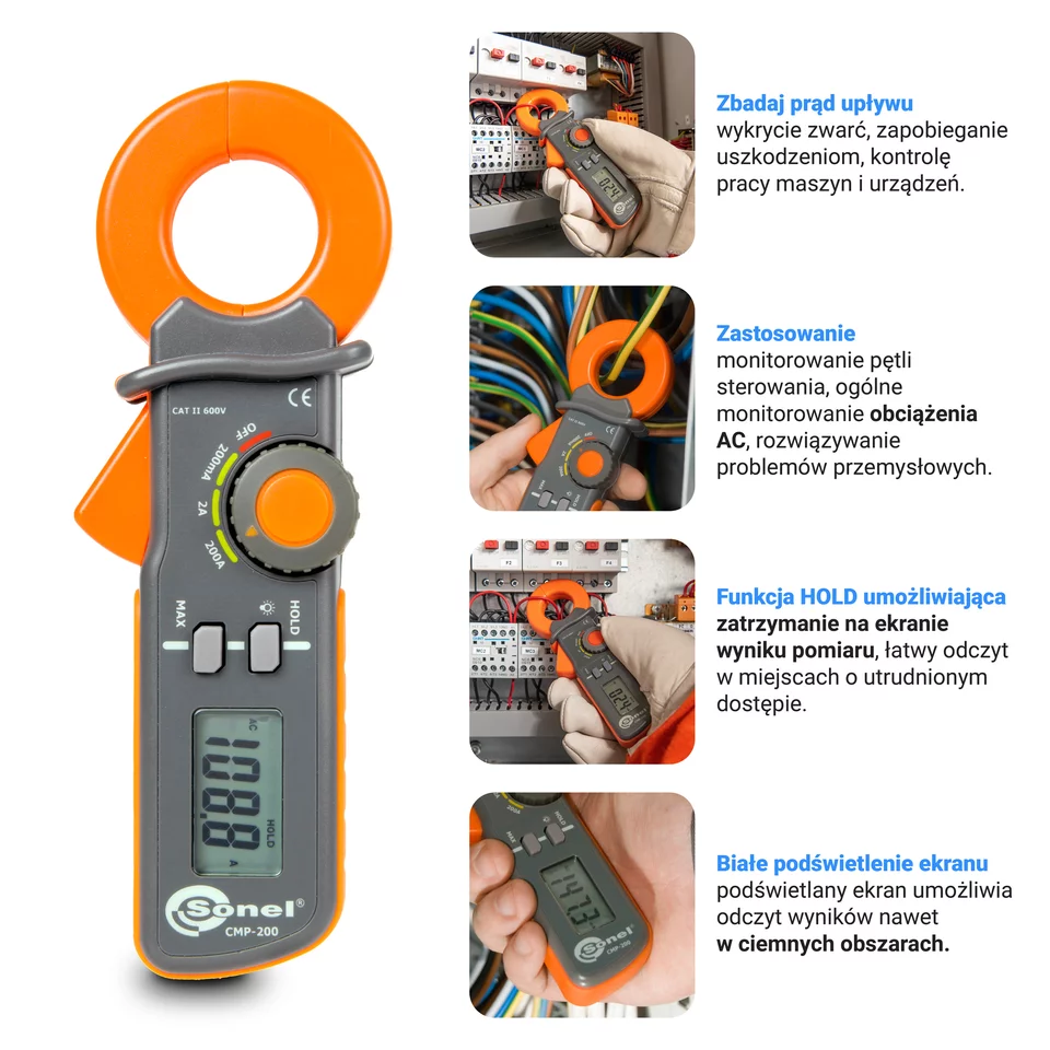 Digital Clamp-on AC Leakage Current Meter CMP-200-5-thumbnail