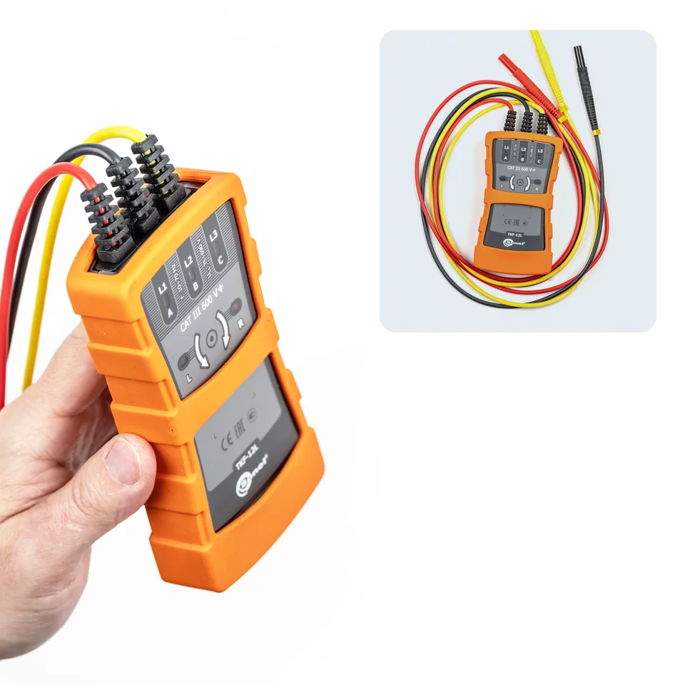 Phase sequence and motor rotation tester TKF-12L-3