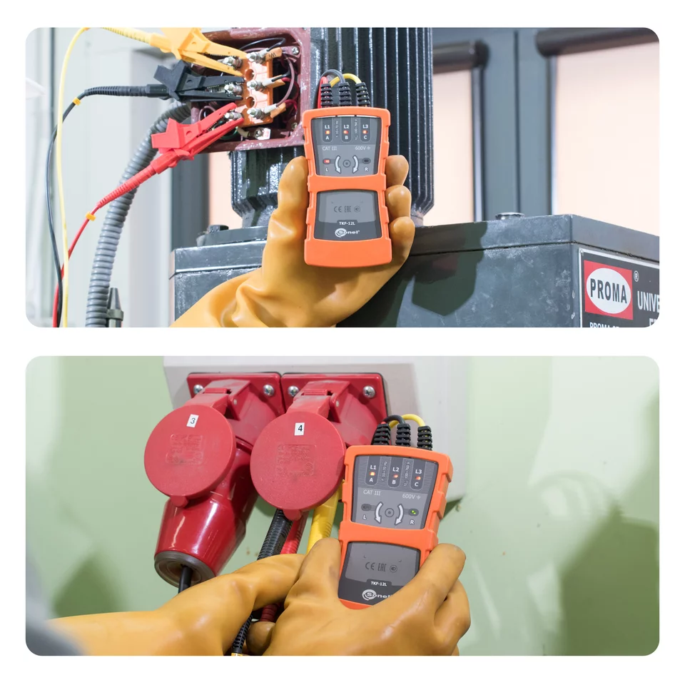 Phase sequence and motor rotation tester TKF-12L-7-thumbnail