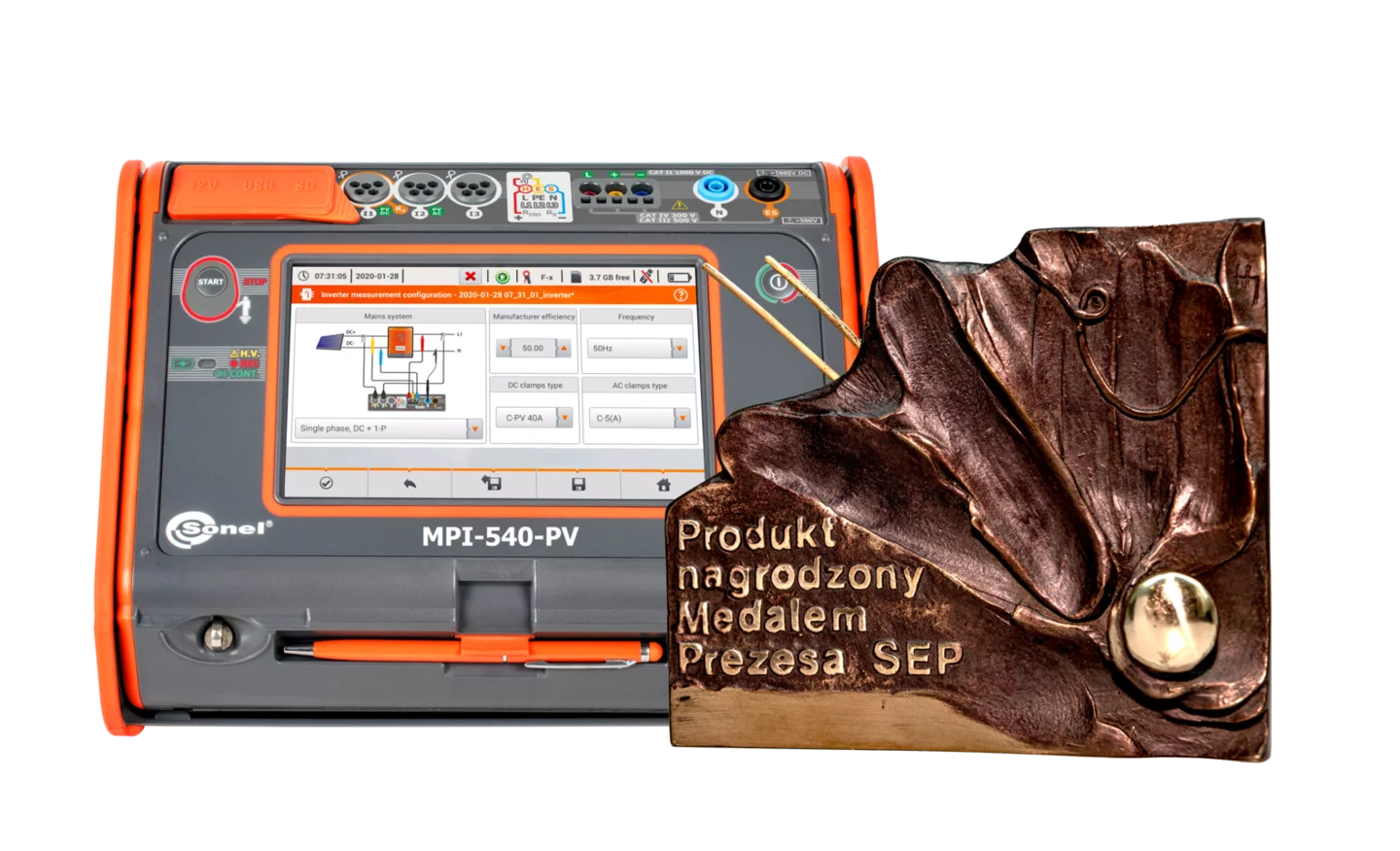Multi-function meter of electrical system parameters MPI-540-PV-3
