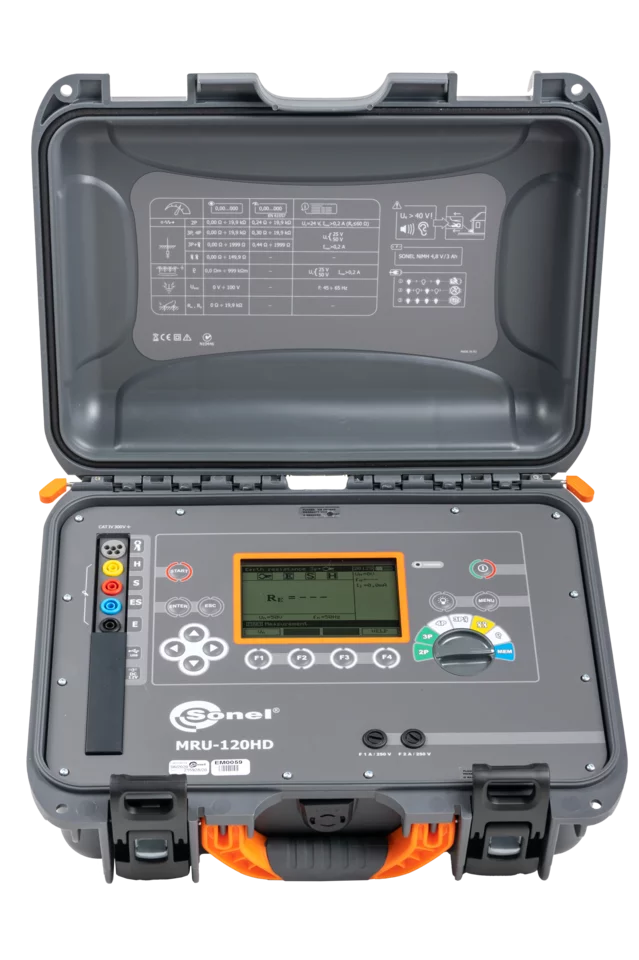 Armored meter for earth resistance and soil resistivity MRU-120HD-1