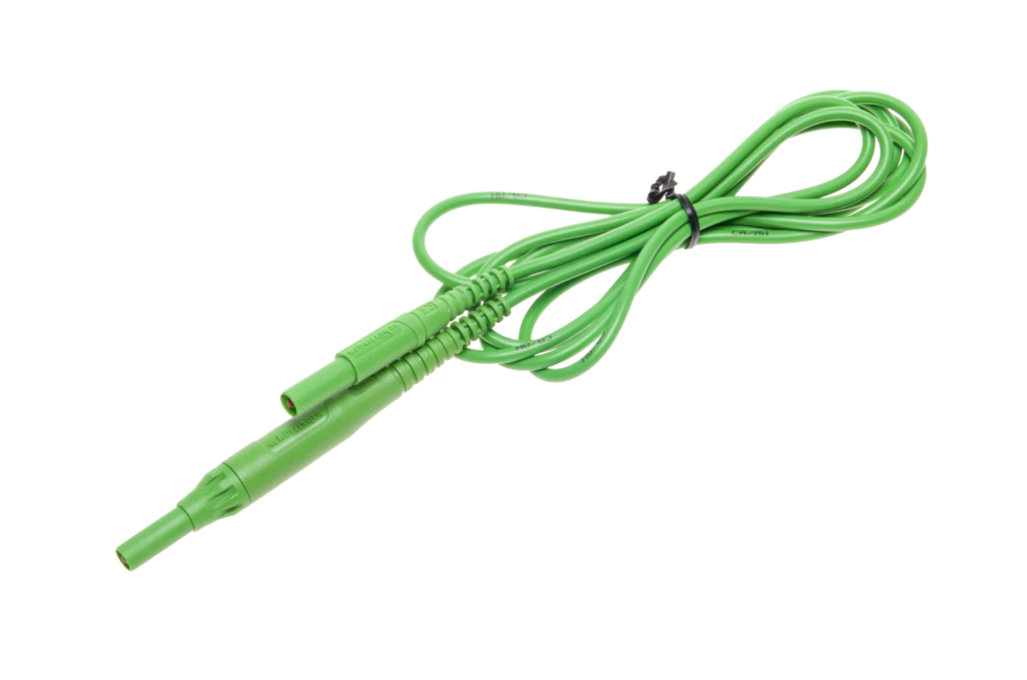 Cable 2,0 m verde CAT IV 1000 V (conectores tipo banana con fusible de 10 A)