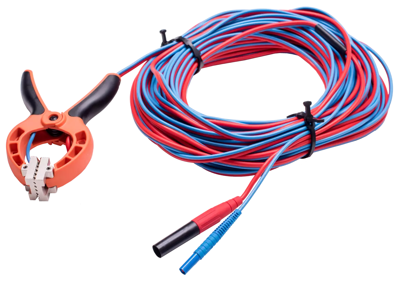 Cable 25 m de dos hilos terminado con pinza Kelvin-thumbnail
