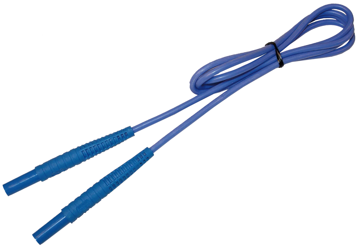 Cable 1,2 m azul 1 kV (conectores tipo banana)