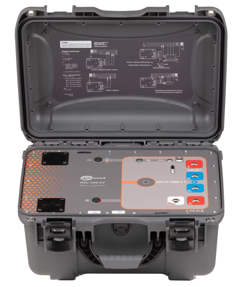 Medidor de la impedancia del bucle de cortocircuito de alta corriente MZC-340-PV-1